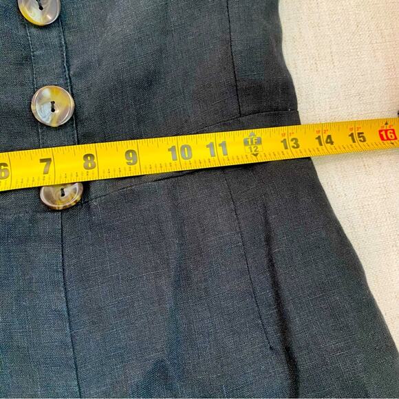 Faithfull The Brand's Scout Jumpsuit Linen Smocked Back Size XS - Picture 7 of 10